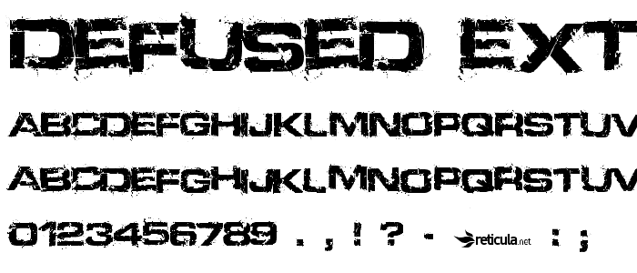 Defused Extended Bold font